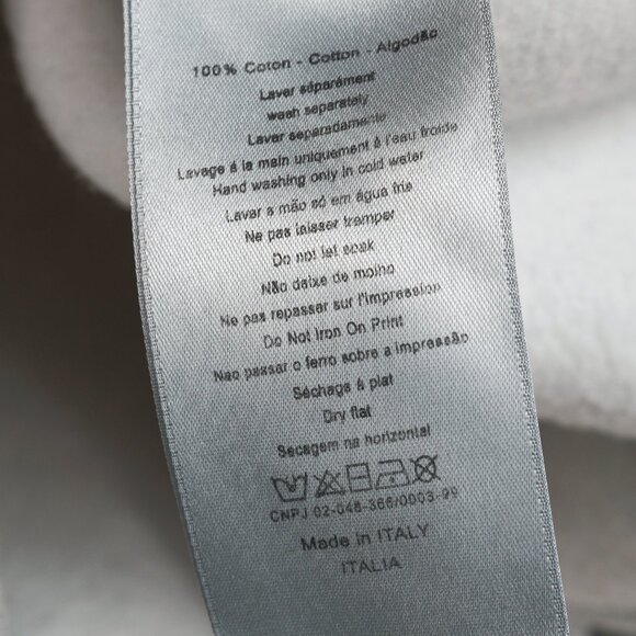 Dior x ERL Resort 23 Runway Gray Heathered Cotton Fleece Swirl Hoodie - Picture 10 of 12